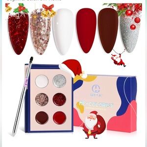 🎈BUNDLE 3/$20🎈New Nail Polish Set Burgundy Dark Red Sparkle Cream Gel